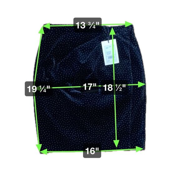 Theory Black White Polka Dot Velvet Pleated Wrap Skirt 100% Cotton Womens Size 2 - Picture 8 of 8